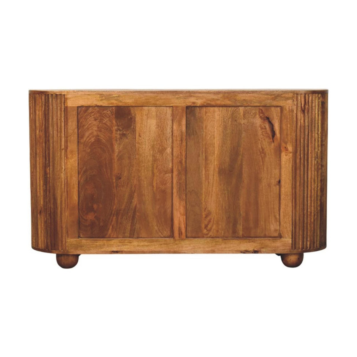 Commode cannelée 6 tiroirs en manguier massif – Ambre – vue 9