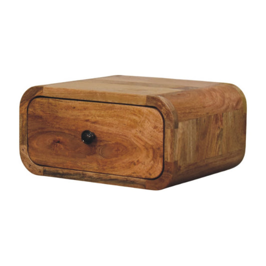 Table de chevet à suspendre mini en manguier massif – Naturel – vue 2
