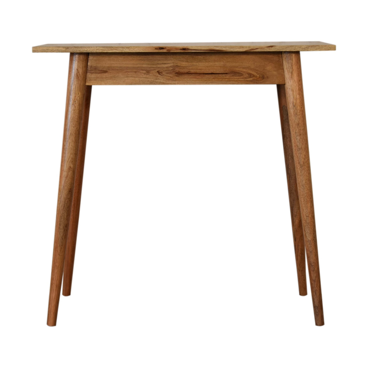 Bureau mini nordique à tiroir en manguier massif – Naturel – vue 10