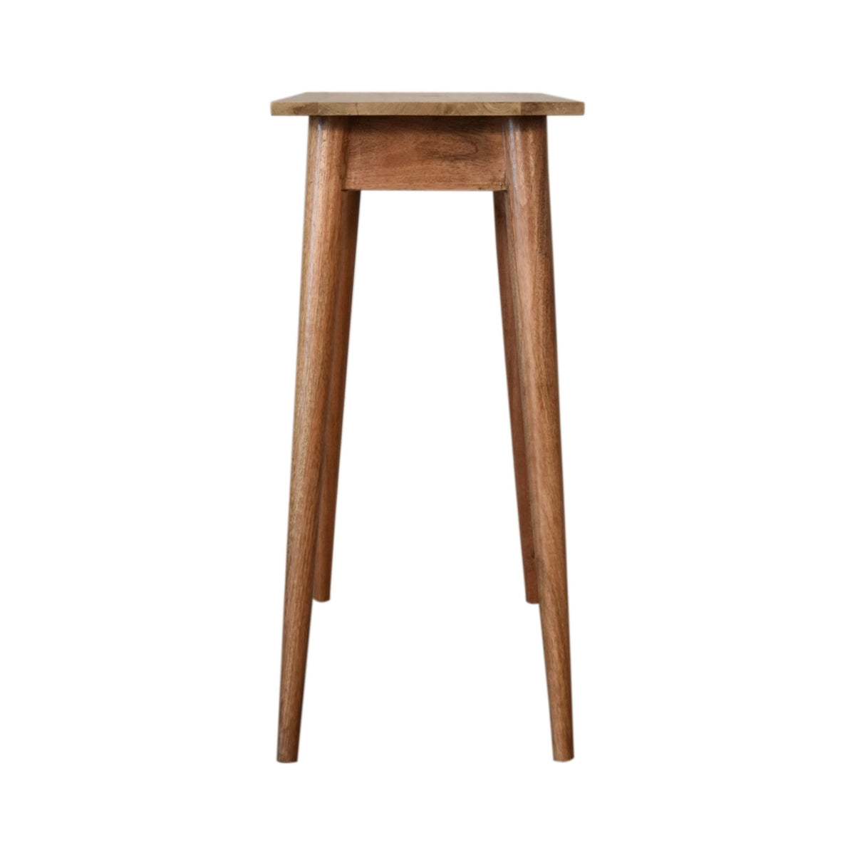 Bureau mini nordique à tiroir en manguier massif – Naturel – vue 9