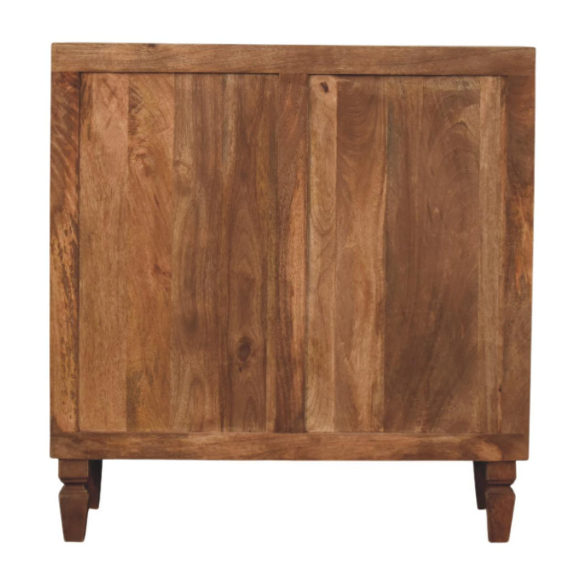 Commode à façades sculptées en manguier massif – Miel doré – vue 9