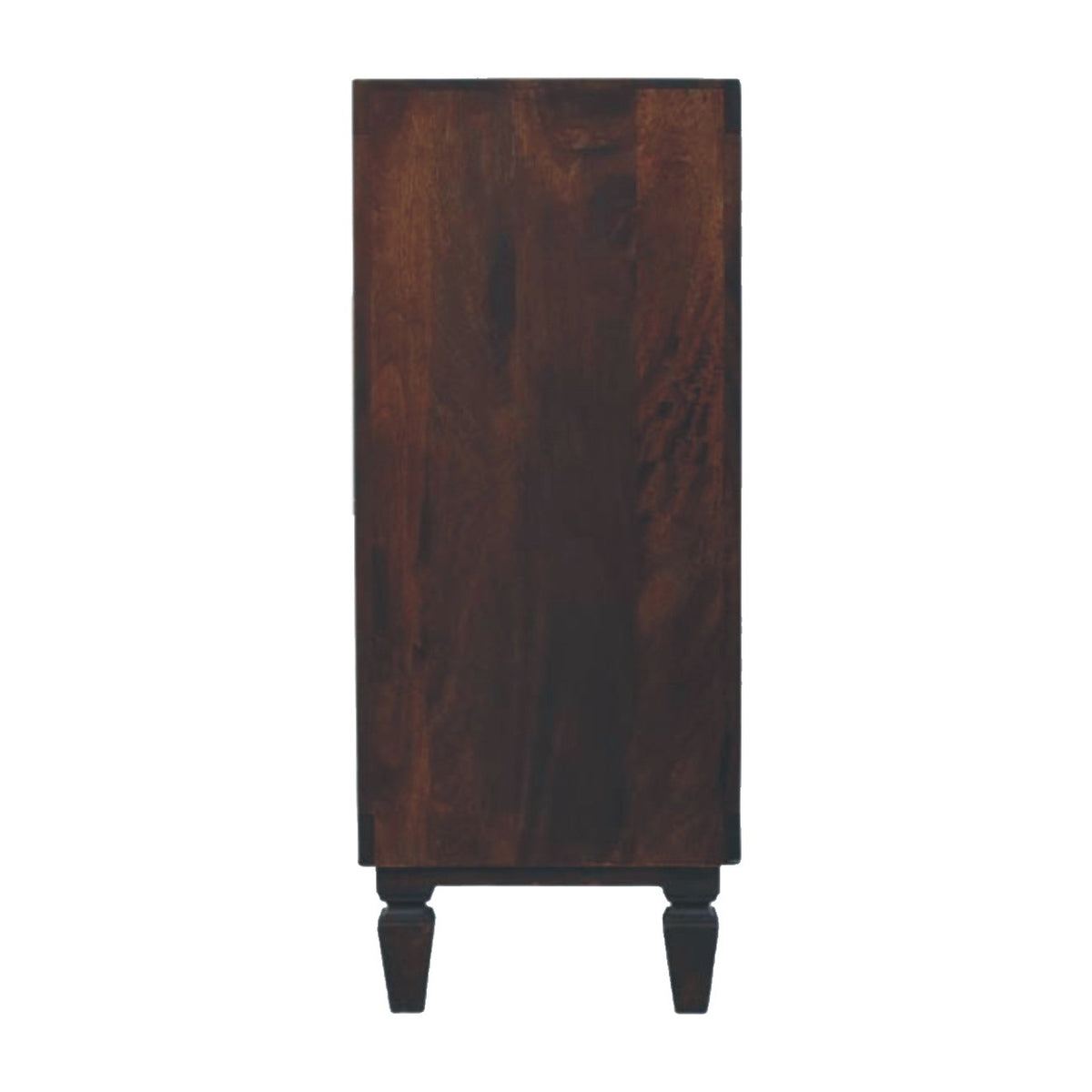 Commode à façades sculptées en manguier massif – Moka – vue 8