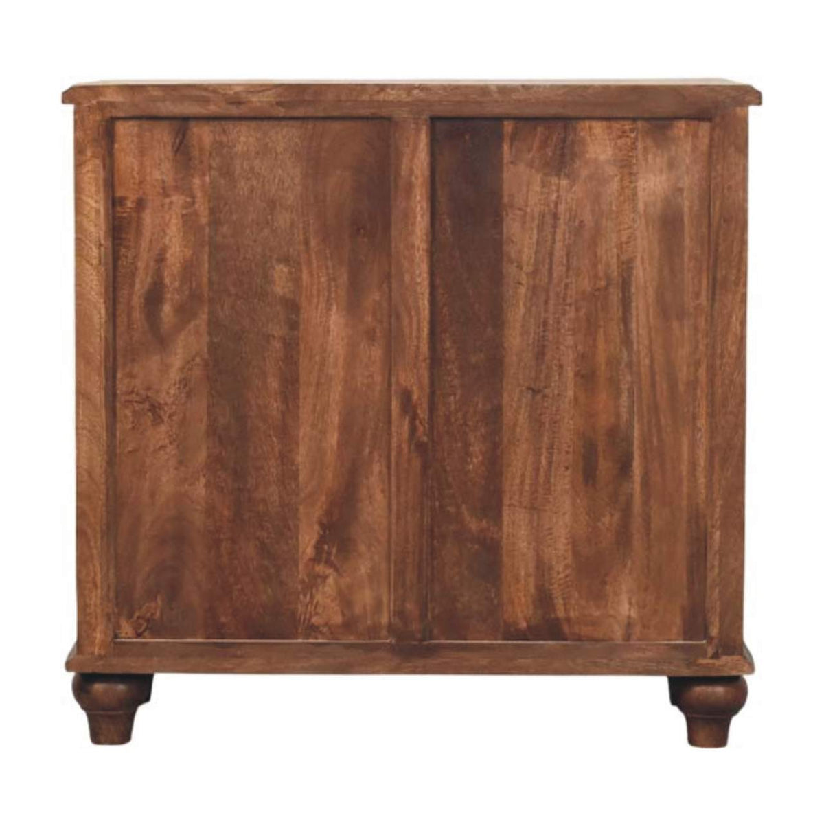 Commode à panneaux en manguier massif – Amande grillée – vue 9