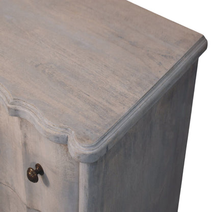 Commode à pieds galbés en manguier massif – Délavé vintage – vue 4