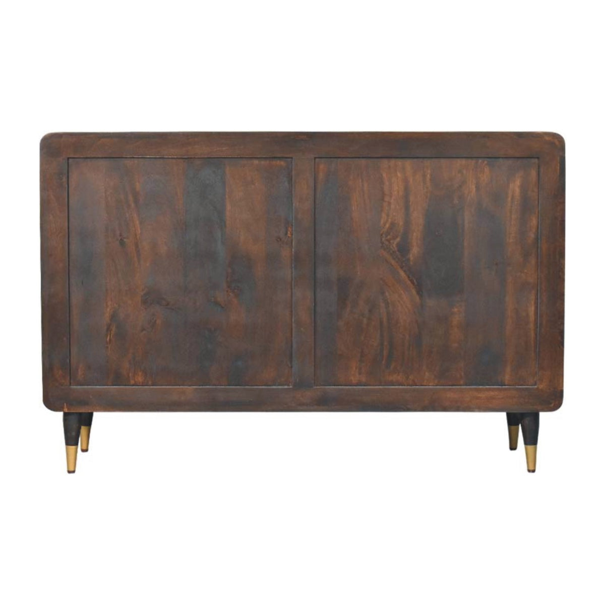Commode arrondie à 6 tiroirs en manguier massif – Moka – vue 9