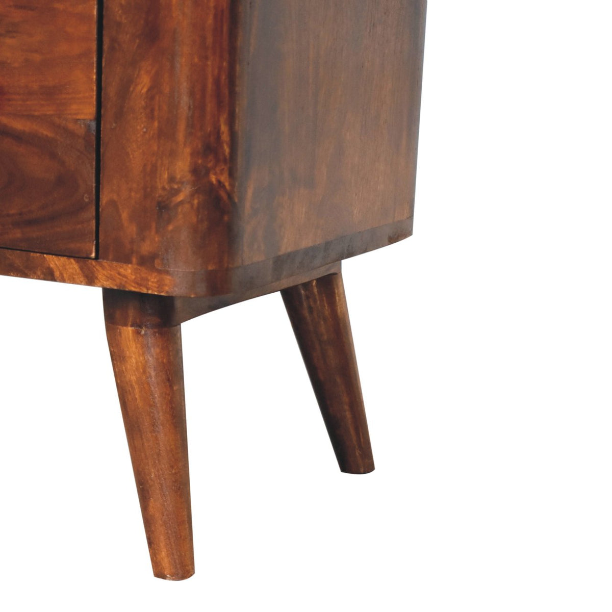 Commode scandinave à 3 tiroirs en manguier massif – Châtaigne – vue 8