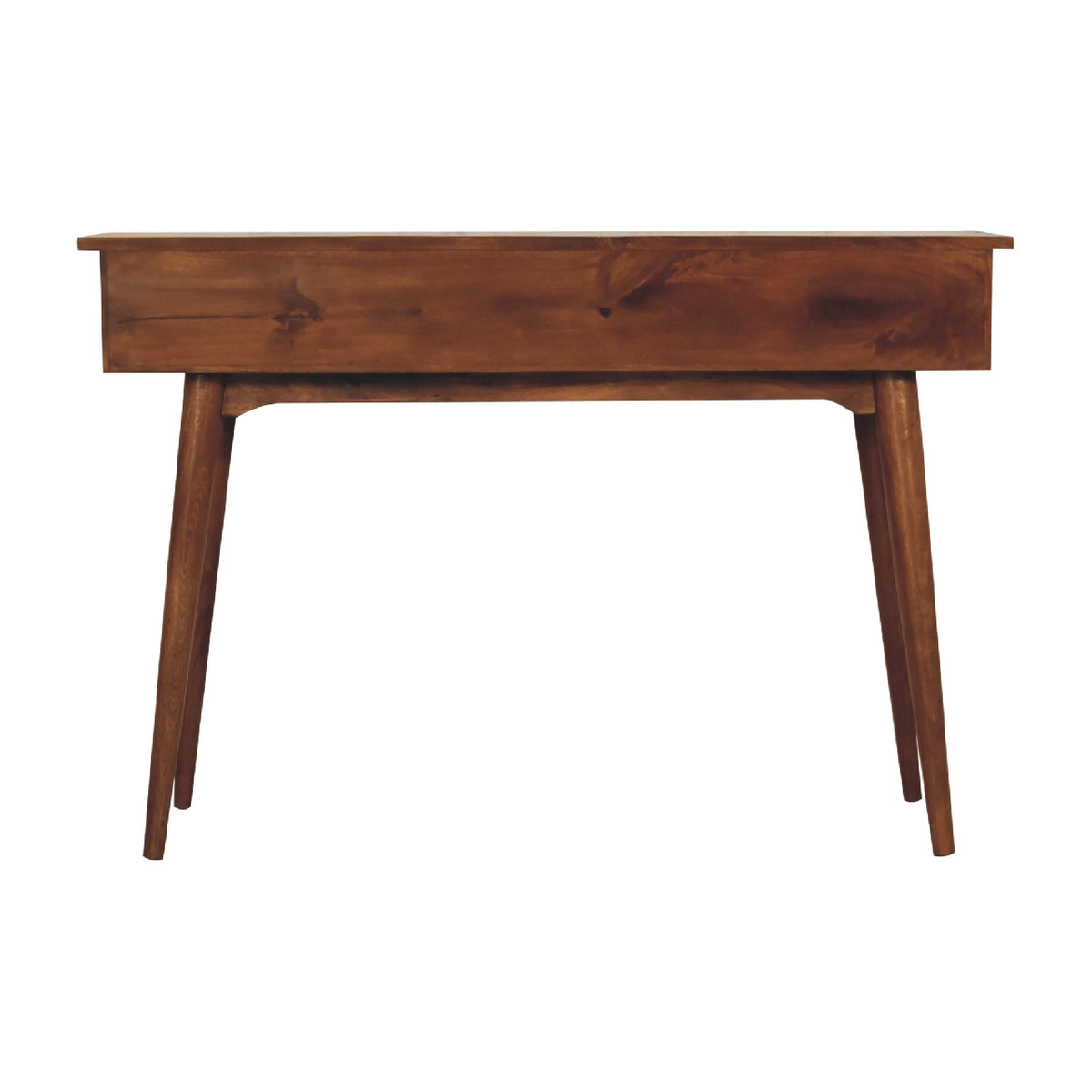 Console grand modèle 3 tiroirs en manguier massif – Châtaigne – vue 10