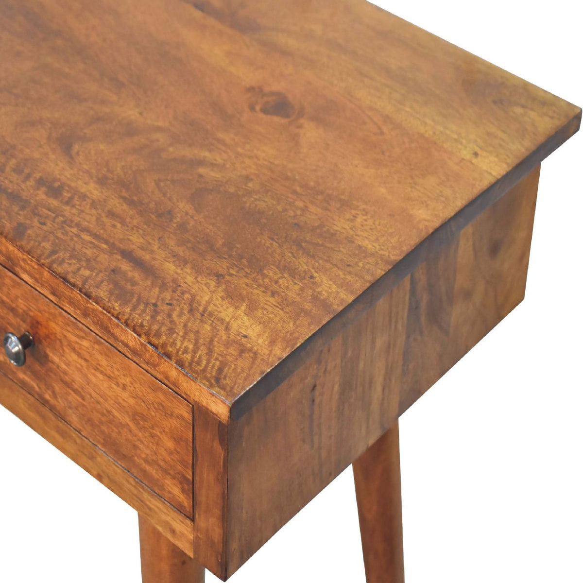 Console grand modèle 3 tiroirs en manguier massif – Châtaigne – vue 6
