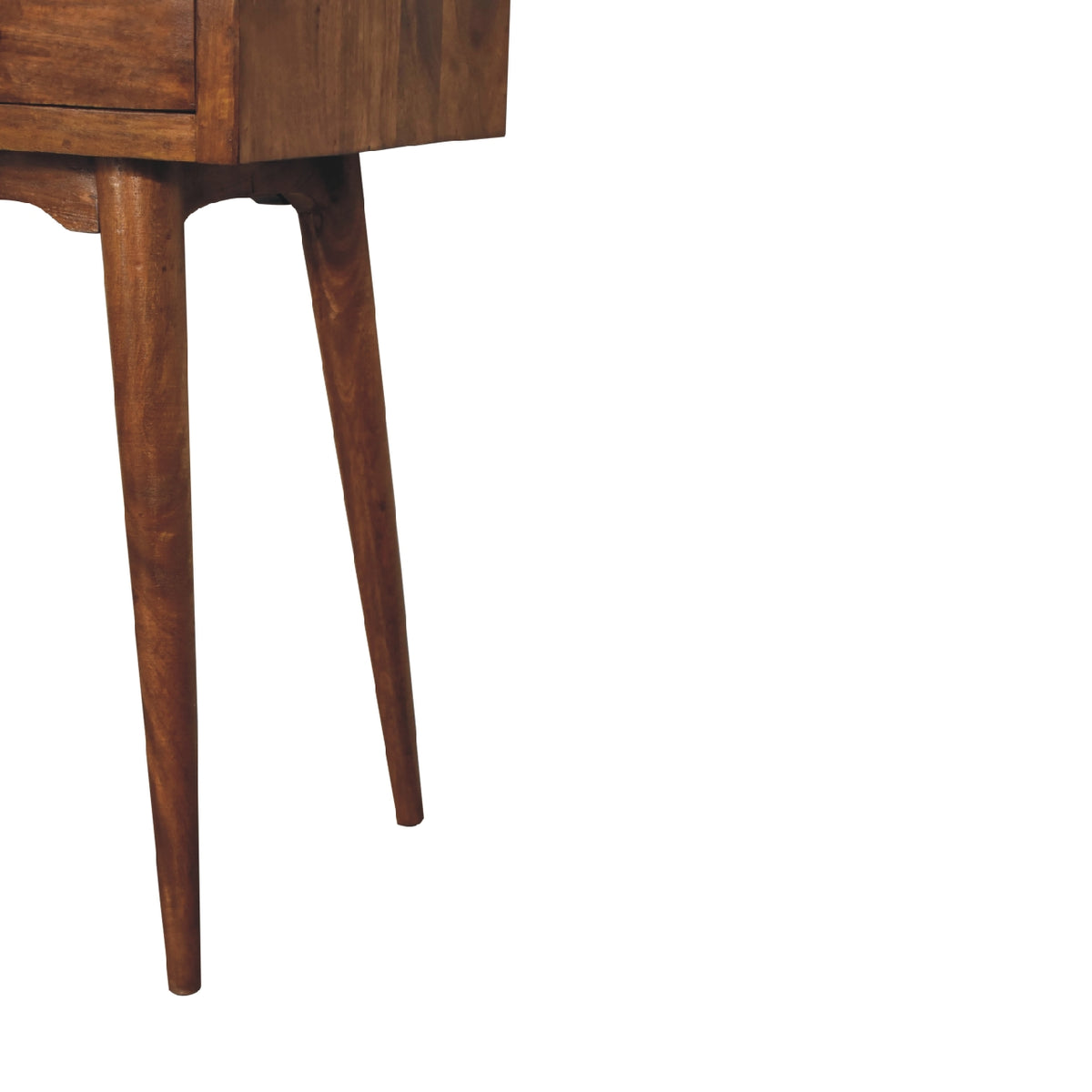 Console grand modèle 3 tiroirs en manguier massif – Châtaigne – vue 8