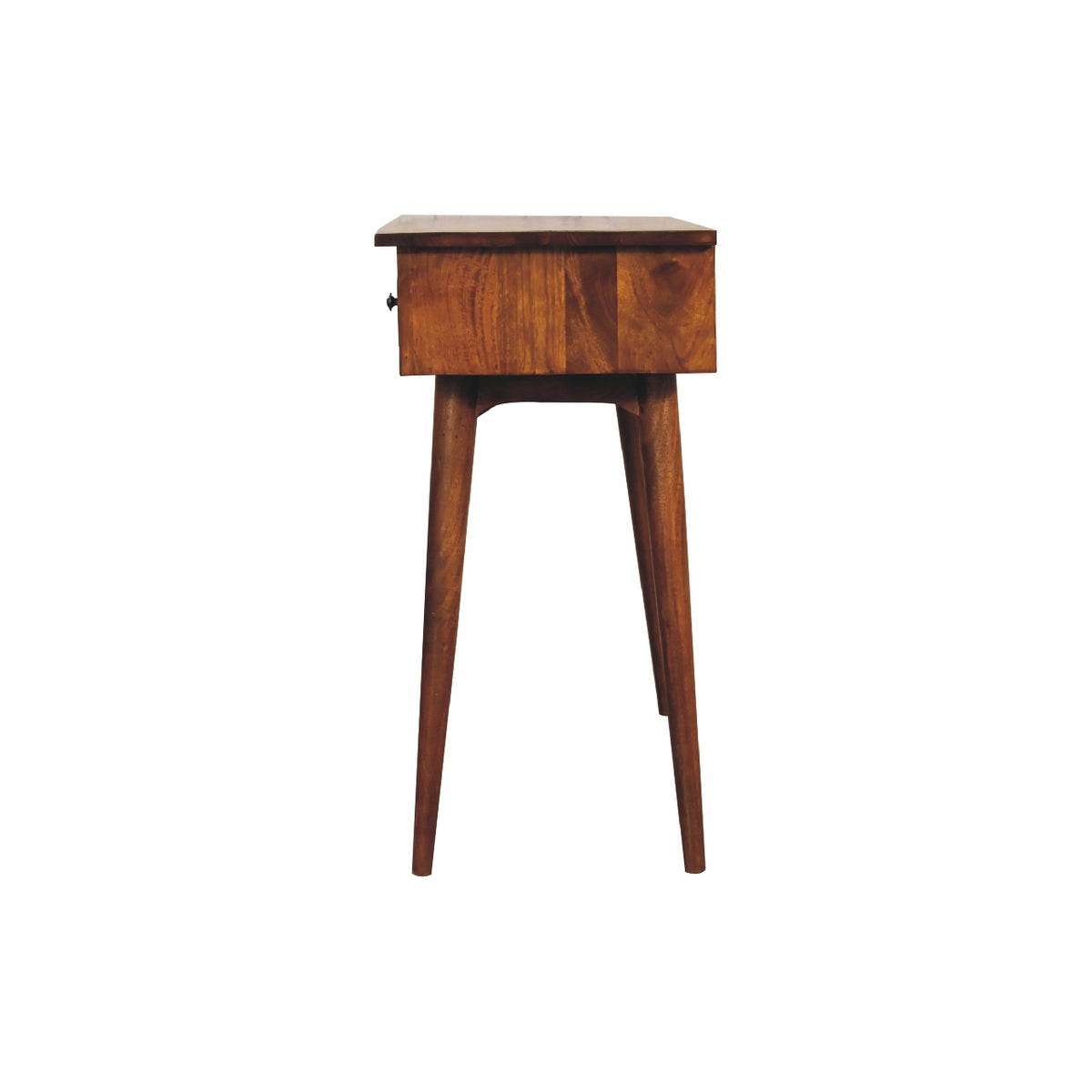 Console grand modèle 3 tiroirs en manguier massif – Châtaigne – vue 9