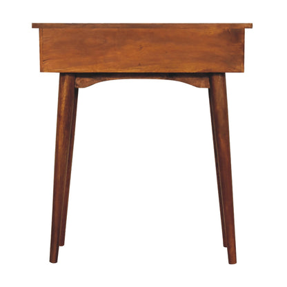 Console mini à 2 tiroirs en manguier massif – Châtaigne – vue 10