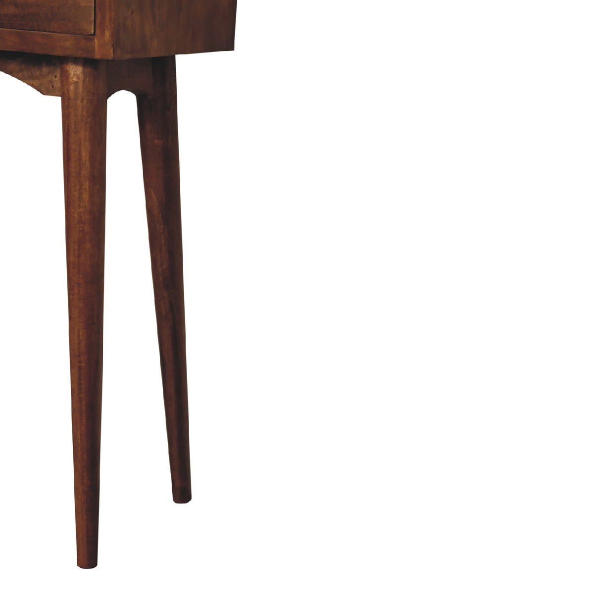 Console mini à 2 tiroirs en manguier massif – Châtaigne – vue 8