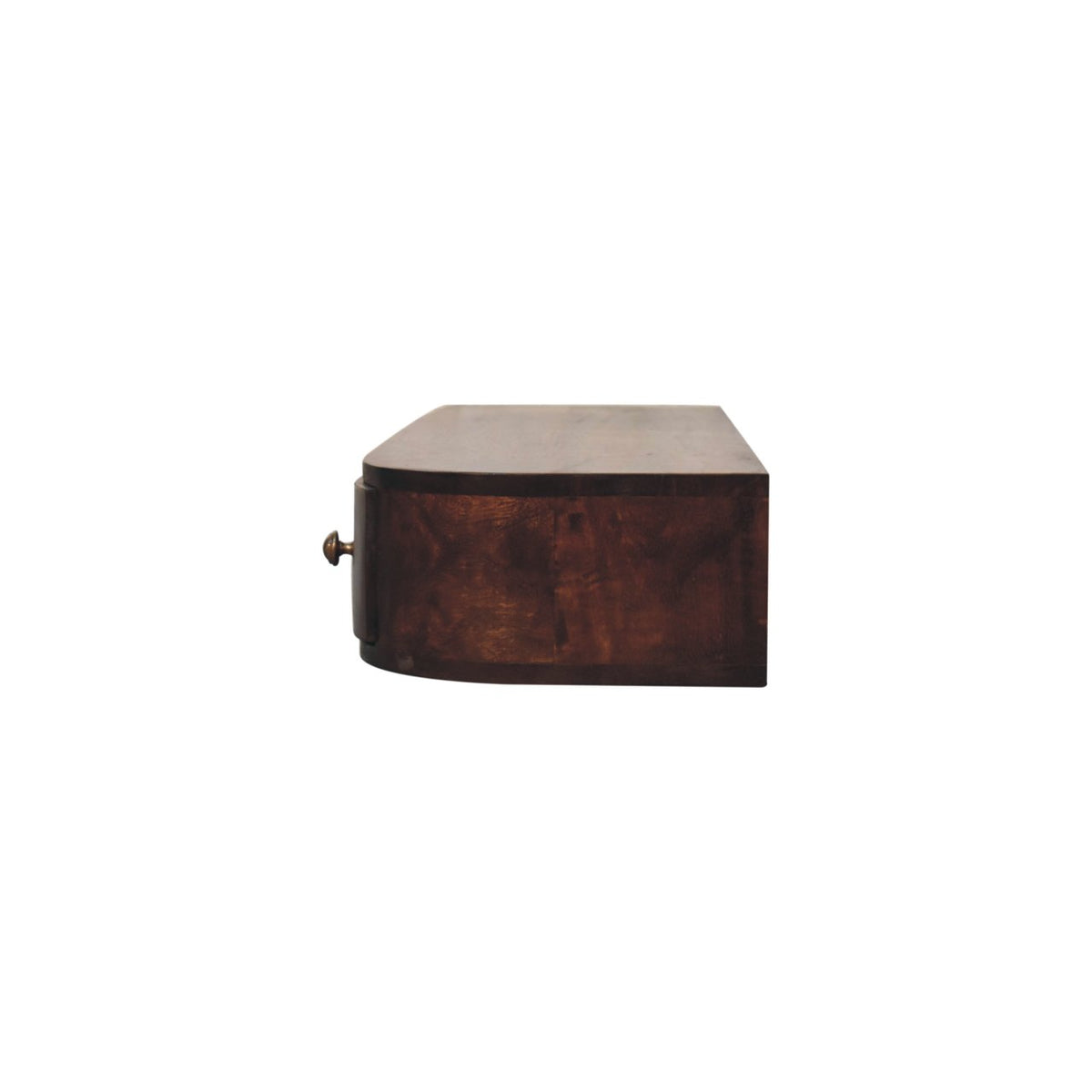 Console murale 2 tiroirs et niche en manguier massif – Châtaigne – vue 8