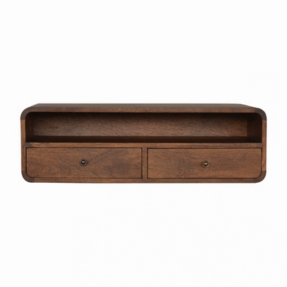 Console murale à grande niche en manguier massif – Châtaigne – vue 10