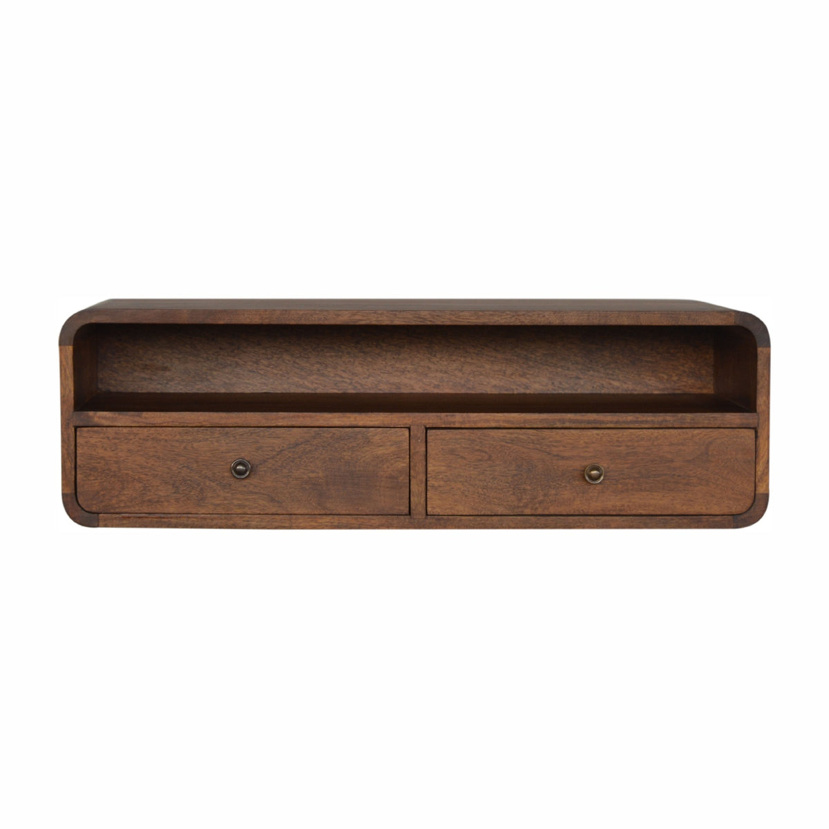 Console murale à grande niche en manguier massif – Châtaigne – vue 2