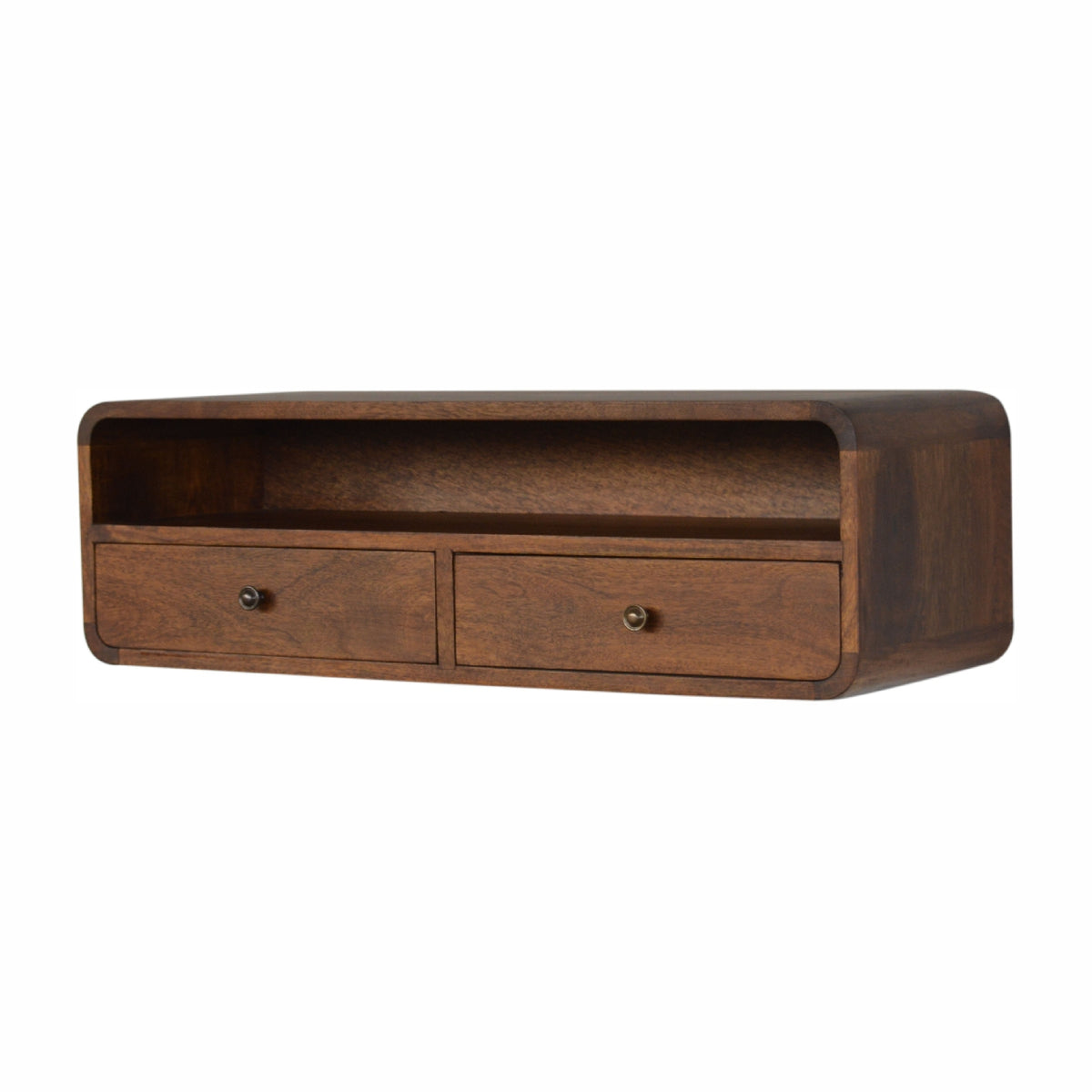 Console murale à grande niche en manguier massif – Châtaigne – vue 3