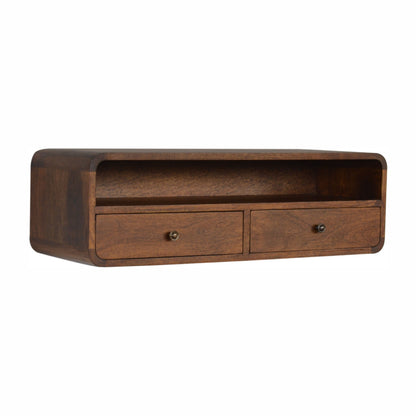 Console murale à grande niche en manguier massif – Châtaigne – vue 4
