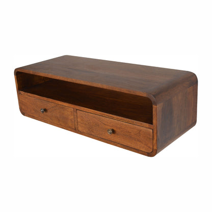 Console murale à grande niche en manguier massif – Châtaigne – vue 5