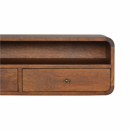 Console murale à grande niche en manguier massif – Châtaigne – vue 6
