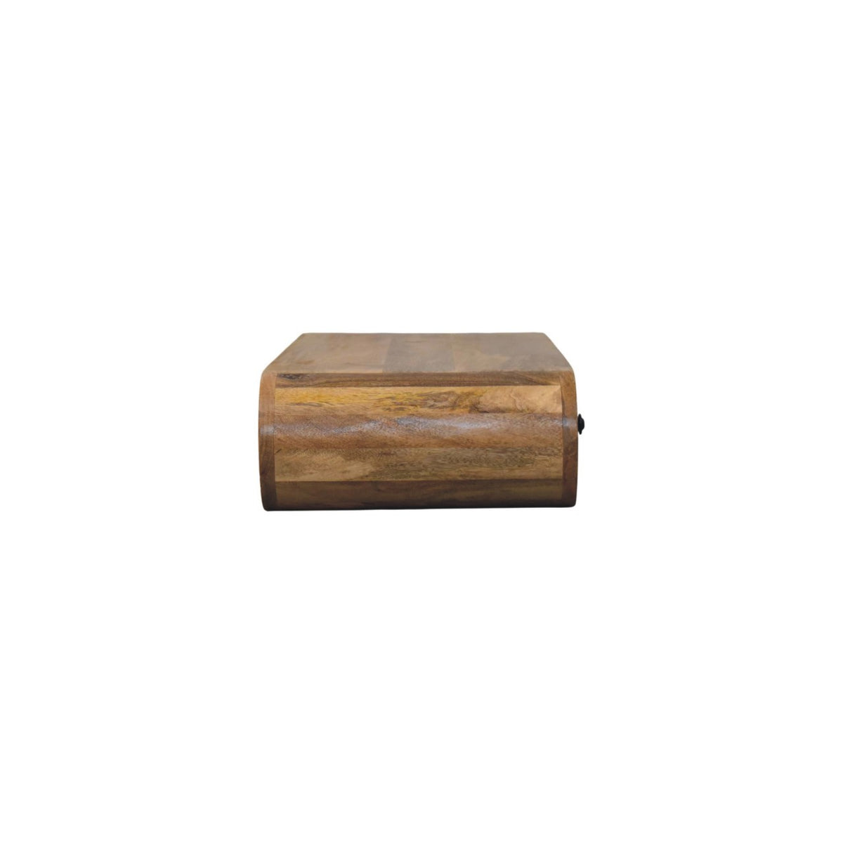 Console murale arrondie à 2 tiroirs en manguier massif – Naturel – vue 8