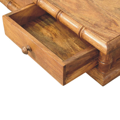 Console murale façon bambou en manguier massif – Ambre – vue 7