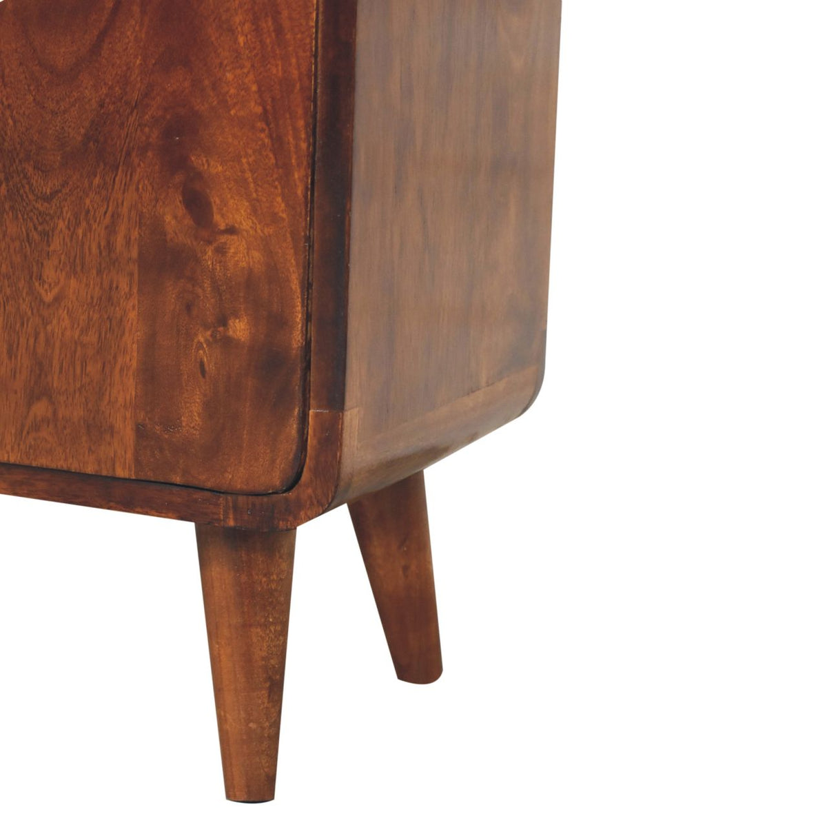 Meuble de rangement mini à portes en manguier massif – Châtaigne – vue 8