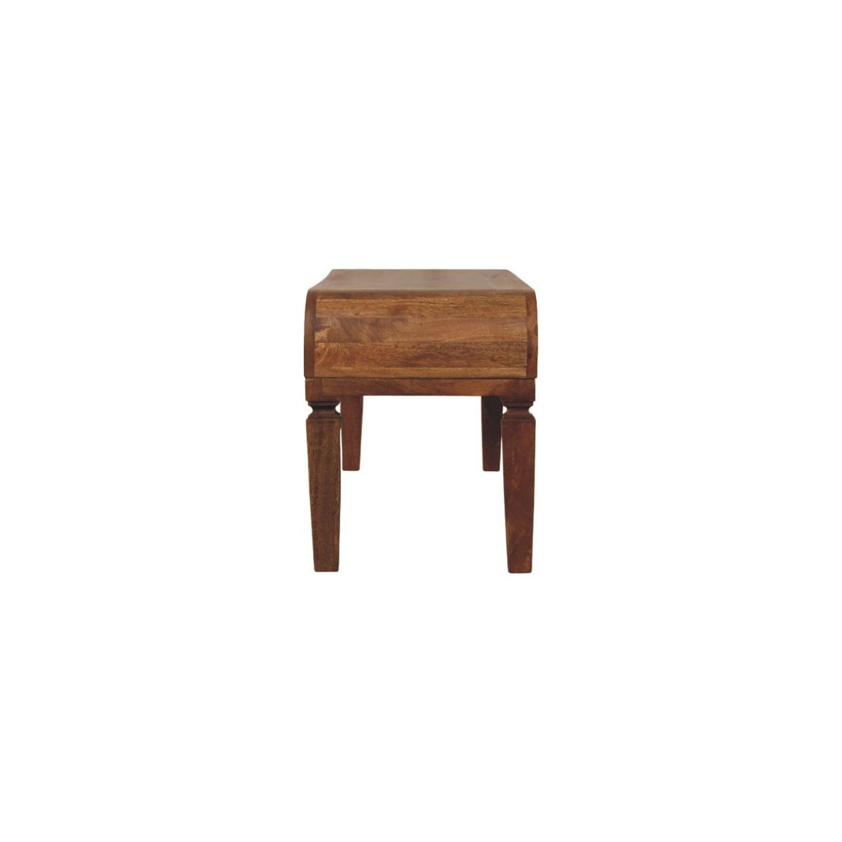 Table basse aux pieds arrondis en manguier massif – Ambre – vue 9
