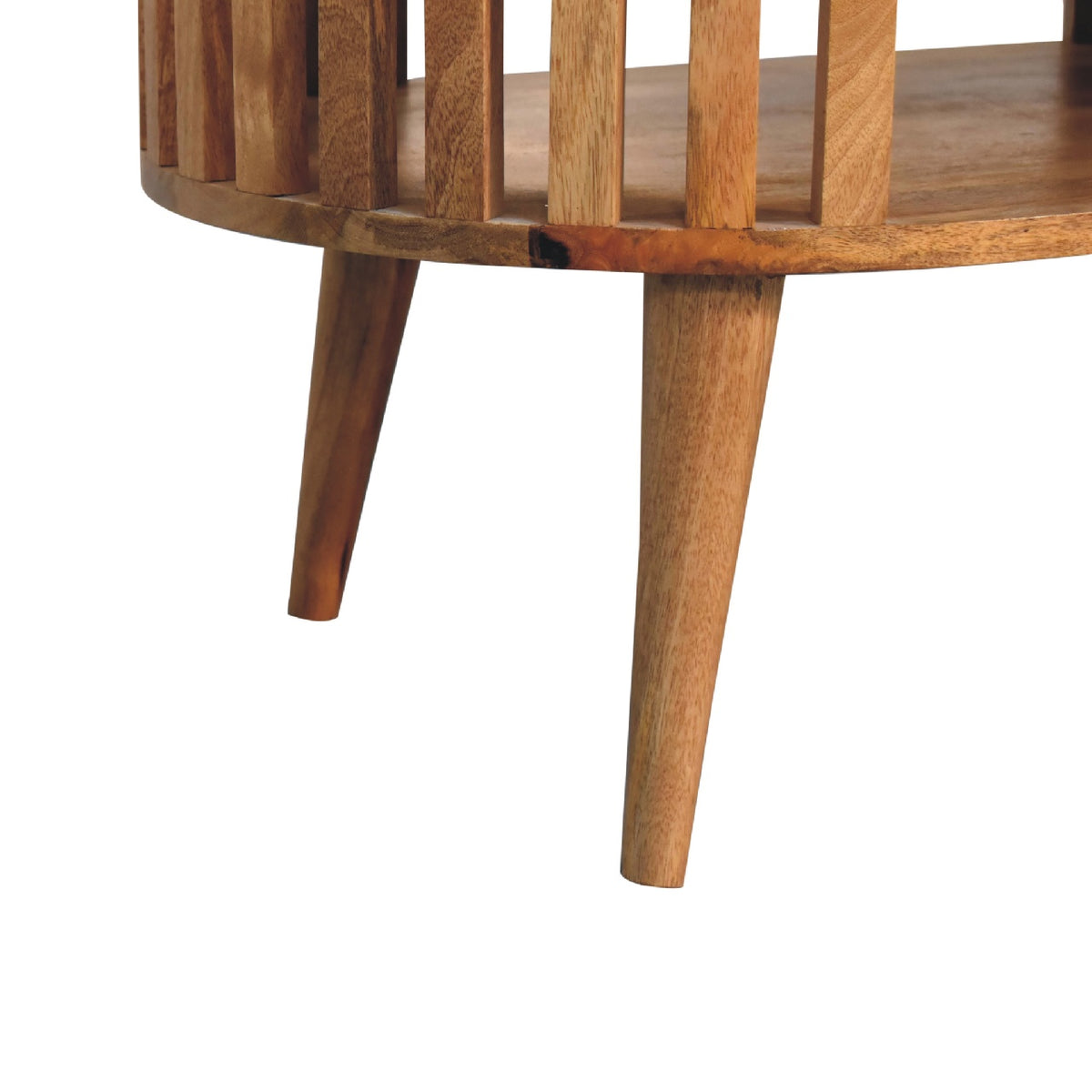 Table basse d'inspiration japonaise en manguier massif – Naturel – vue 8
