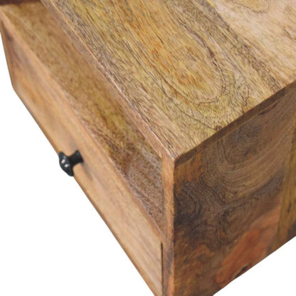 Table de chevet à suspendre avec niche en manguier – Naturel – vue 6