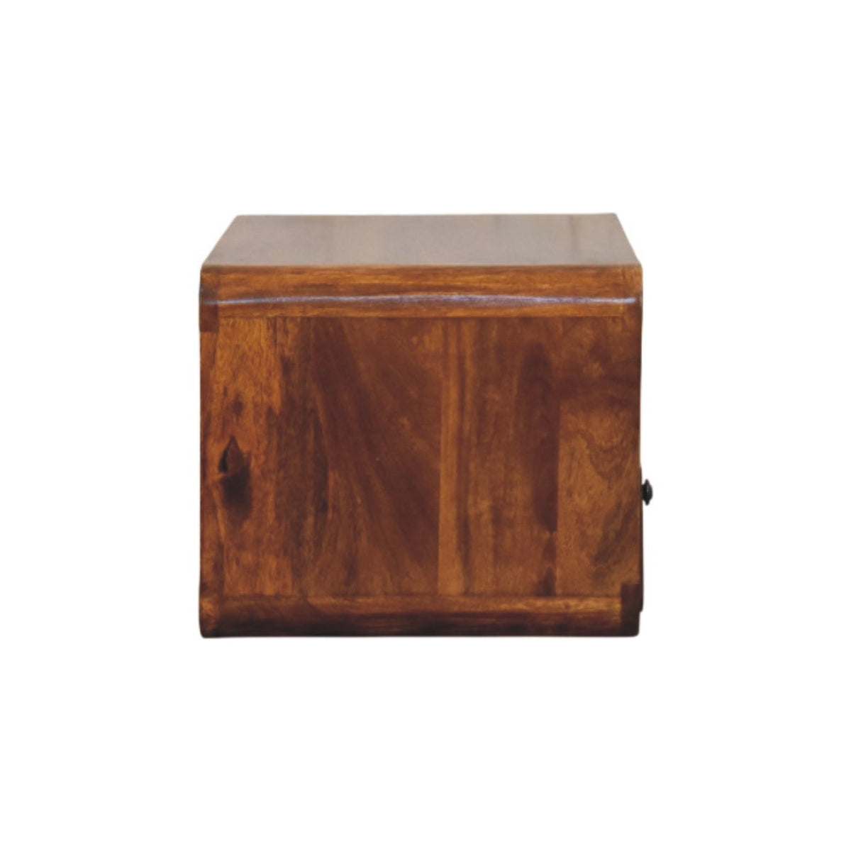 Table de chevet à suspendre épurée en manguier massif – Châtaigne – vue 8