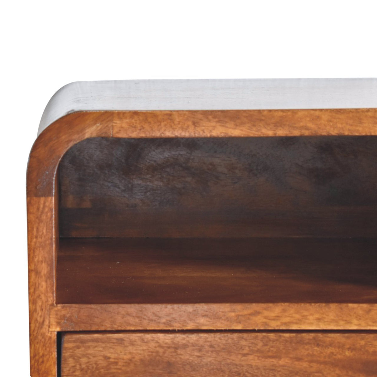 Table de chevet à suspendre extra mini en manguier massif – Châtaigne – vue 5