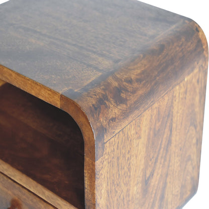 Table de chevet à suspendre extra mini en manguier massif – Châtaigne – vue 7