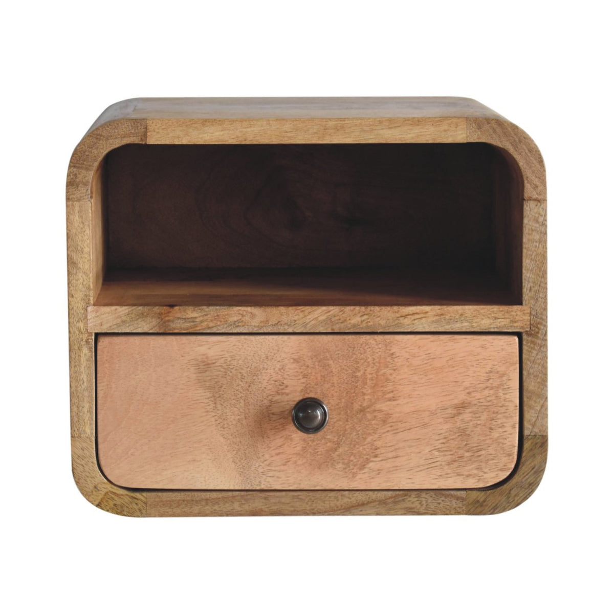 Table de chevet à suspendre extra mini en manguier massif – Naturel – vue 2