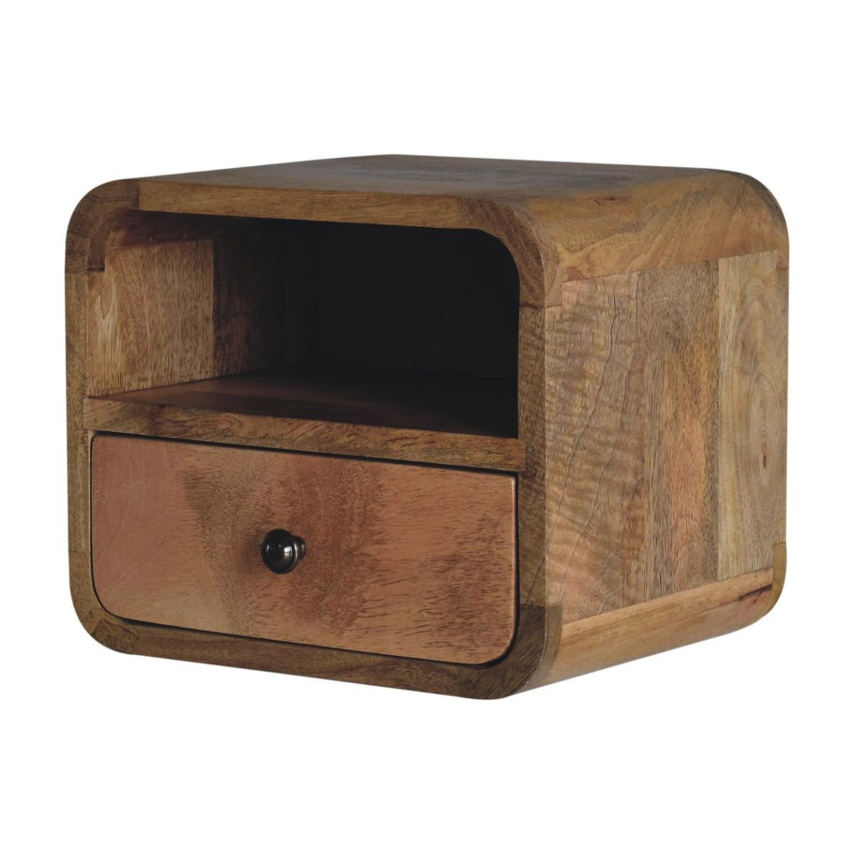 Table de chevet à suspendre extra mini en manguier massif – Naturel – vue 3