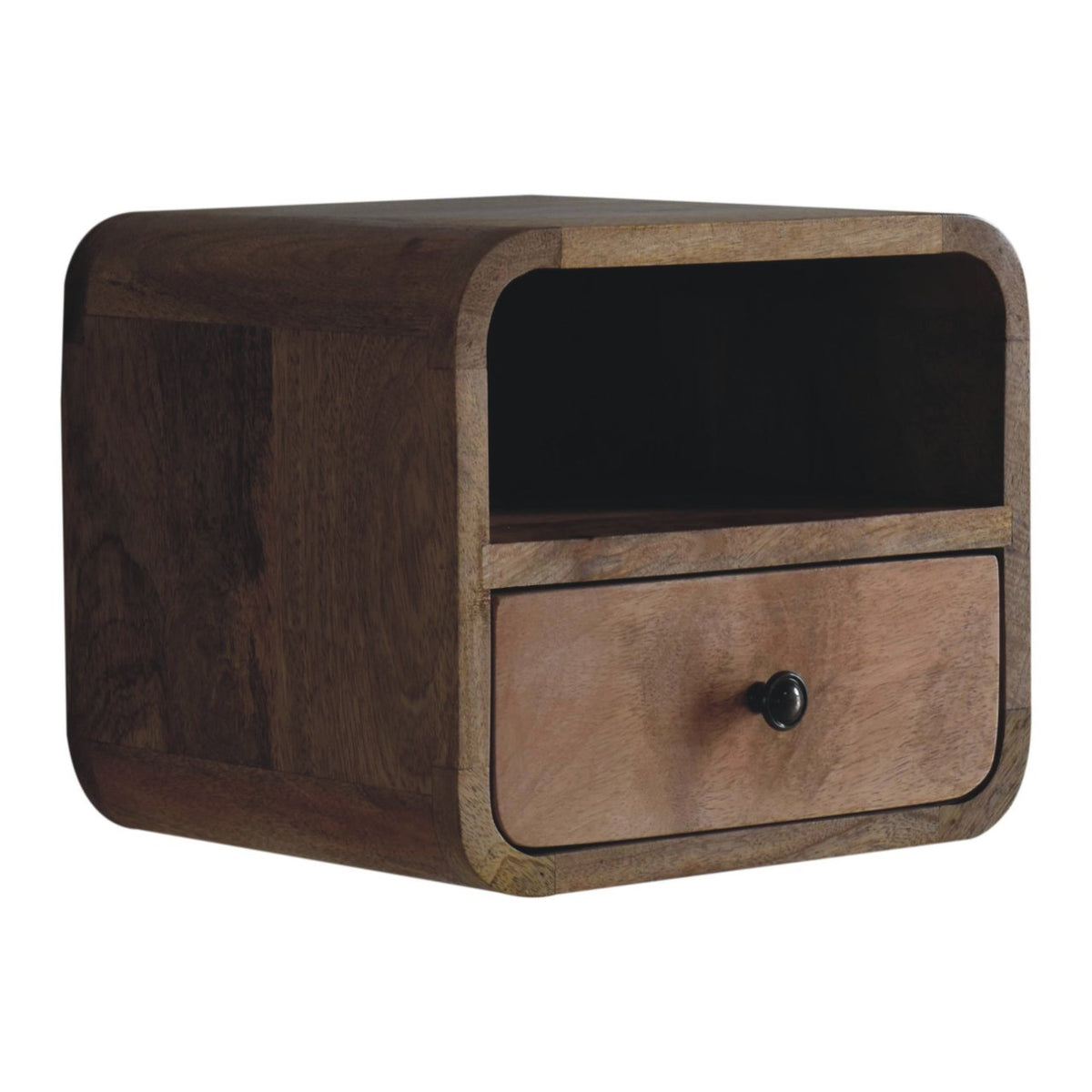 Table de chevet à suspendre extra mini en manguier massif – Naturel – vue 4