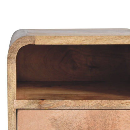 Table de chevet à suspendre extra mini en manguier massif – Naturel – vue 5