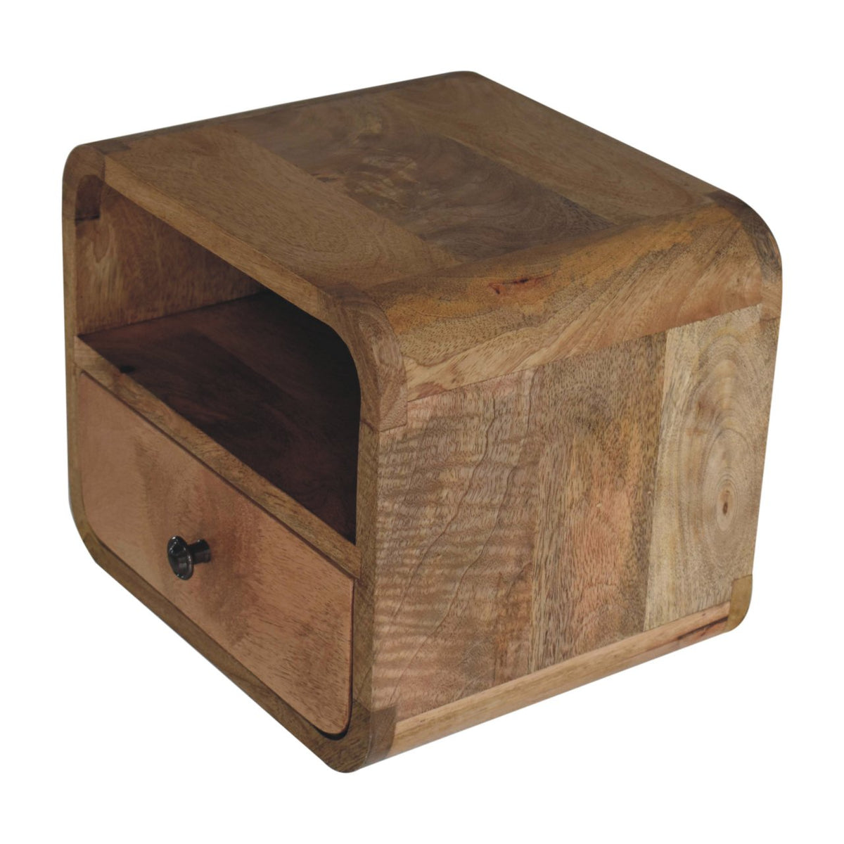 Table de chevet à suspendre extra mini en manguier massif – Naturel – vue 7