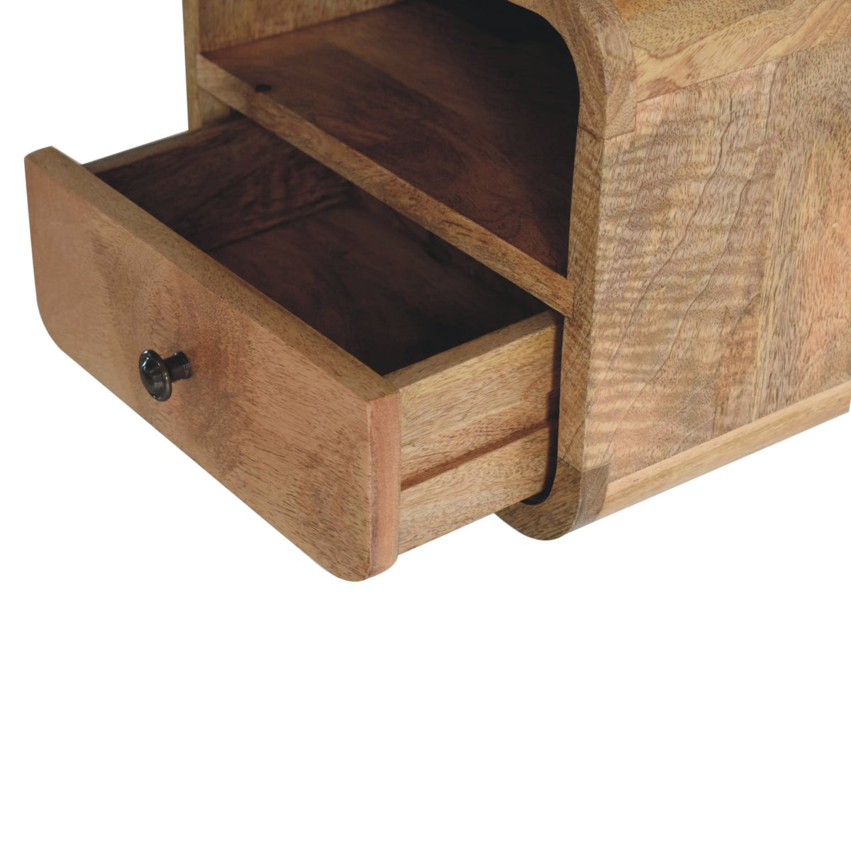 Table de chevet à suspendre extra mini en manguier massif – Naturel – vue 8
