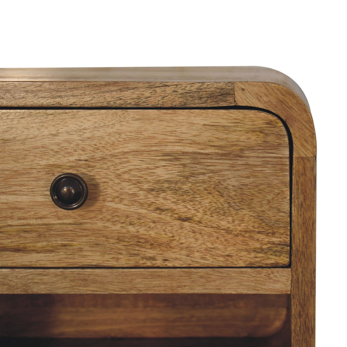 Table de chevet à suspendre mini à niche en manguier massif – Naturel – vue 5