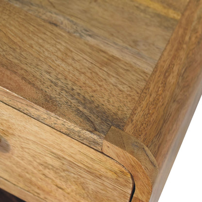 Table de chevet à suspendre mini à niche en manguier massif – Naturel – vue 6