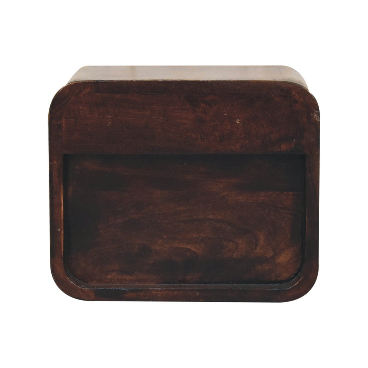 Table de chevet à suspendre mini à niche en manguier massif – Noisette – vue 9