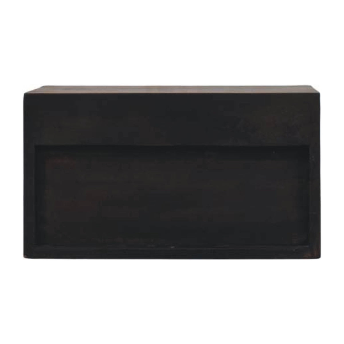 Table de chevet à suspendre sculptée à niche en manguier massif – Moka – vue 10