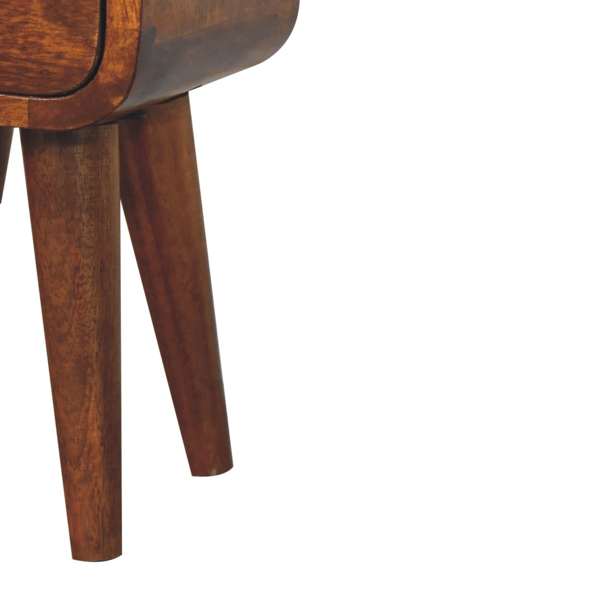 Table de chevet extra-mini 2 tiroirs en manguier massif – Châtaigne – vue 8