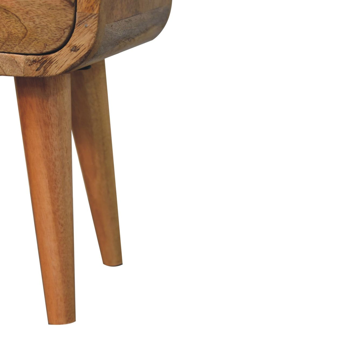 Table de chevet extra mini à niche en manguier massif – Naturel – vue 8