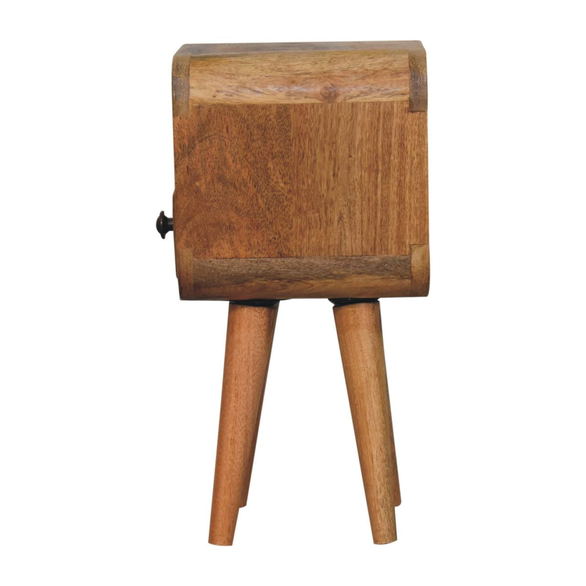 Table de chevet extra mini à niche en manguier massif – Naturel – vue 9