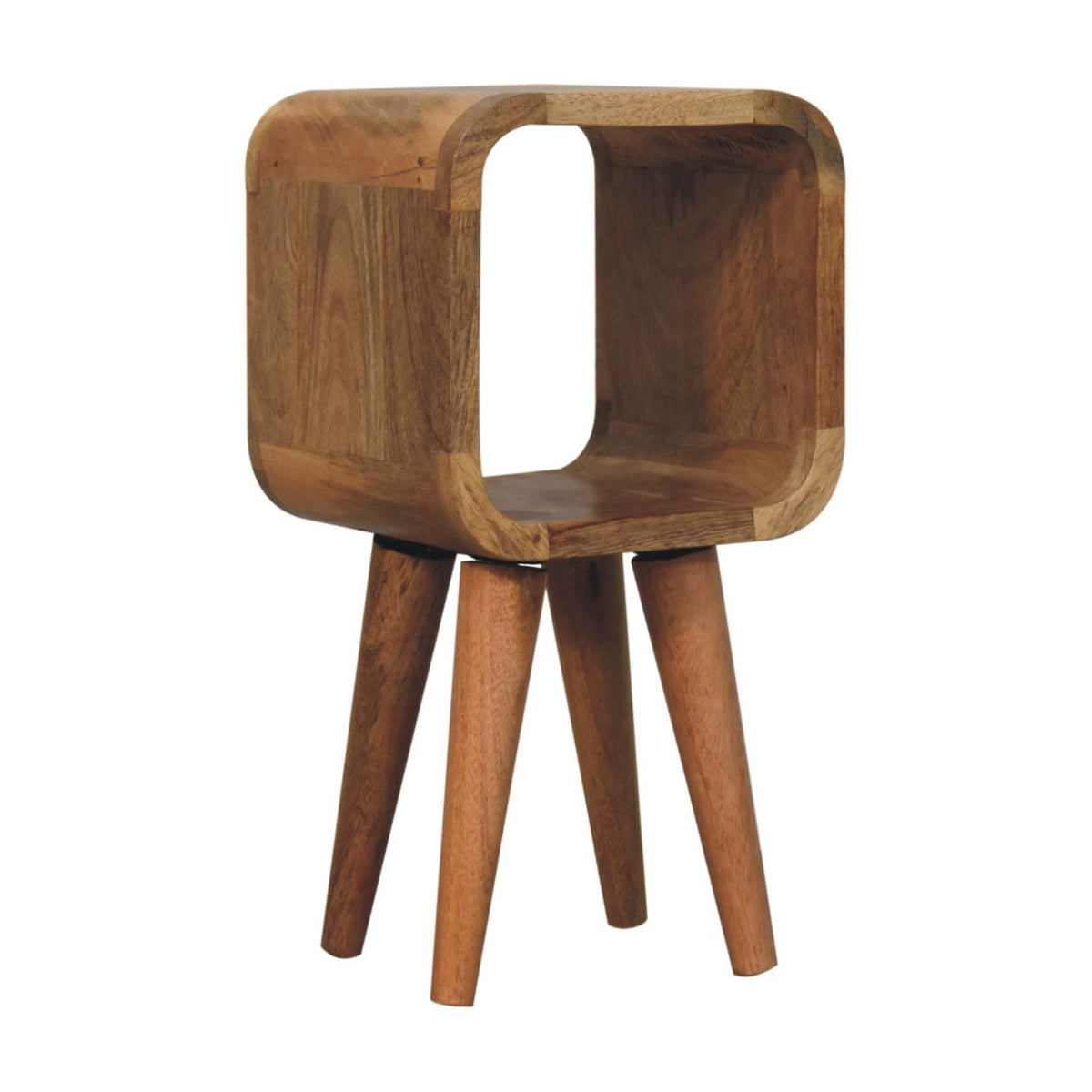Table de chevet extra mini ouverte en manguier massif – Naturel – vue 3