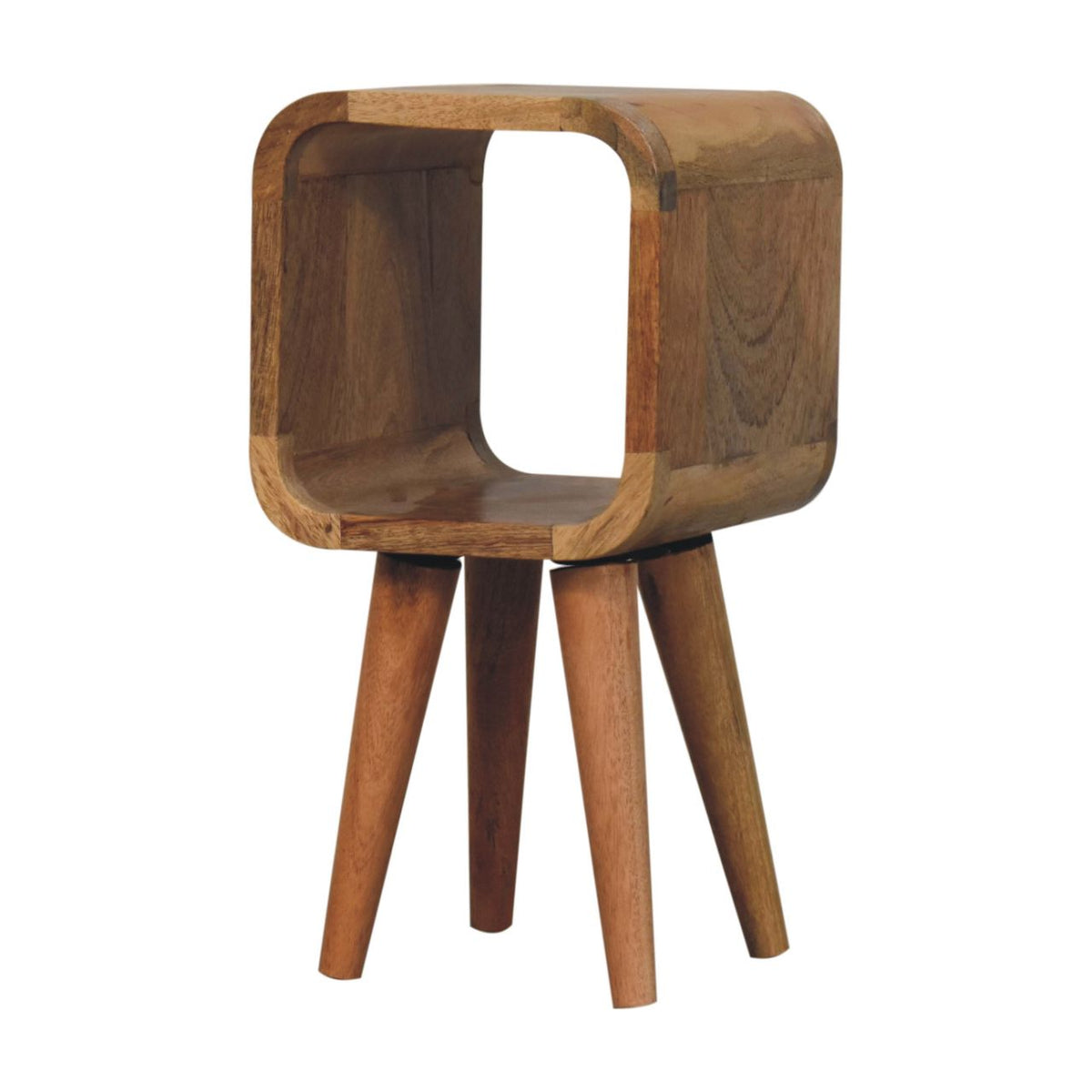 Table de chevet extra mini ouverte en manguier massif – Naturel – vue 4