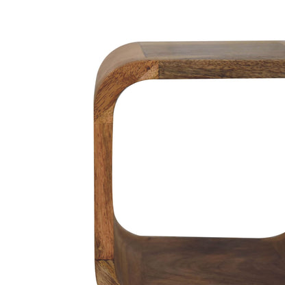 Table de chevet extra mini ouverte en manguier massif – Naturel – vue 5