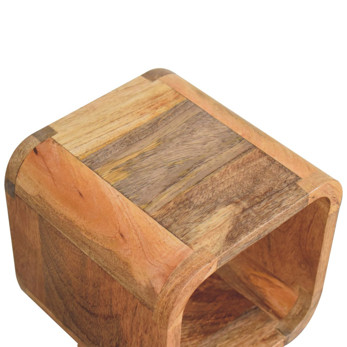 Table de chevet extra mini ouverte en manguier massif – Naturel – vue 6