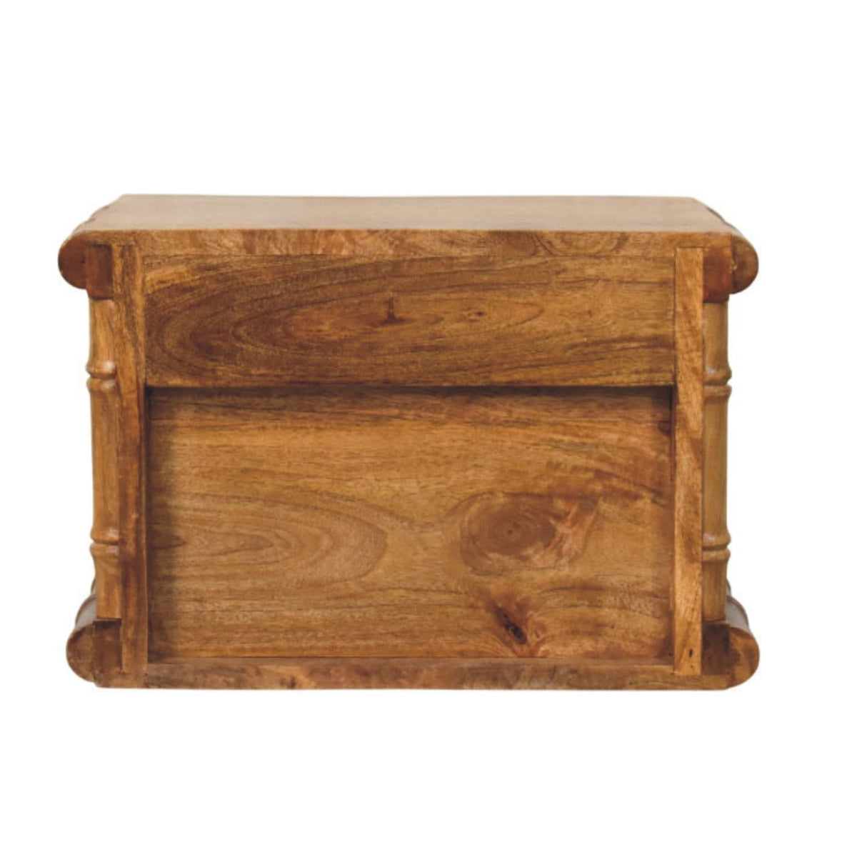 Table de chevet façon bambou en manguier massif – Ambre – vue 9